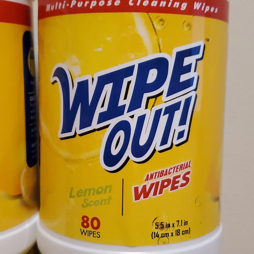 320 Wipe Out antibacterial wipes 80x4 lemon scent - Picture 2 of 5